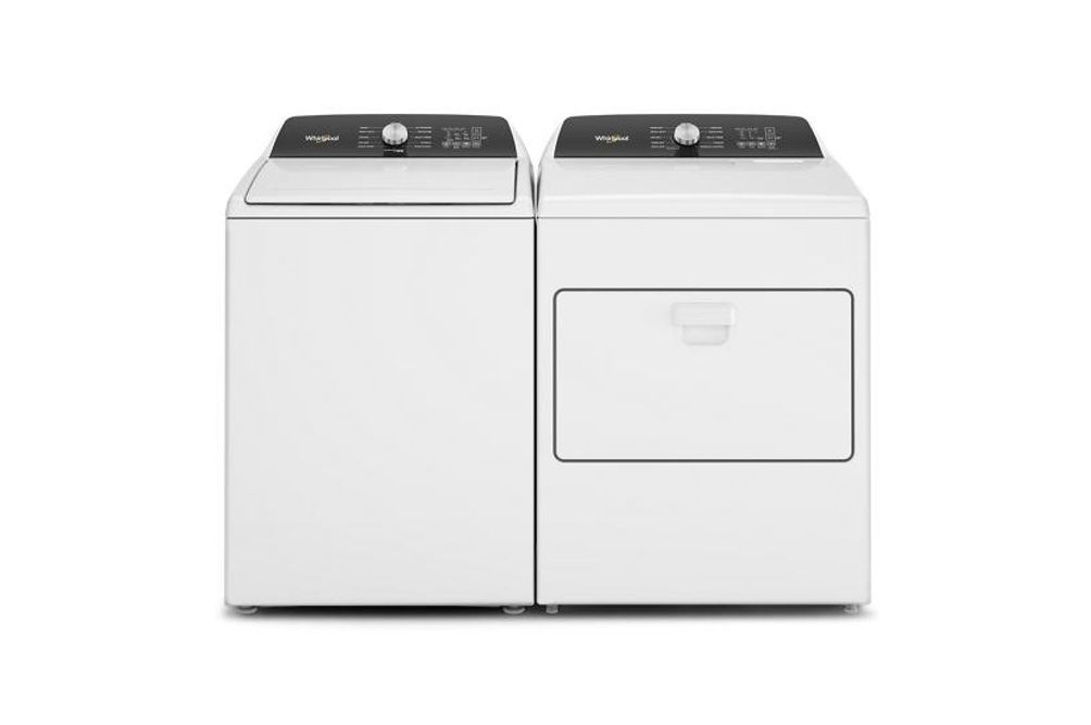 Whirlpool White 4.7 Cu. Ft. Top Load Washer and 7.0 Cu. Ft. Electric Moisture Sensing Dryer Pair