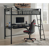 Signature Design by Ashley Broshard Twin Loft Bed with Mattress and Desk Chair