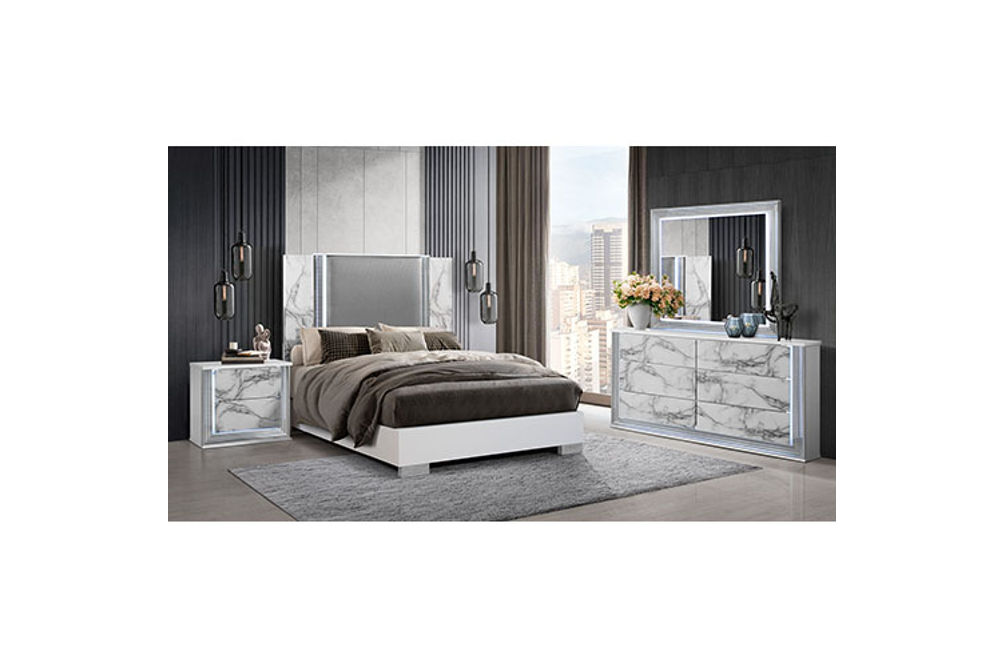 6PC YLIME QUEEN BEDROOM SET QB,DR,MR,NS