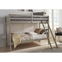 Signature Design by Ashley Lettner Twin over Twin Bunk Bed and 2 Mattresses