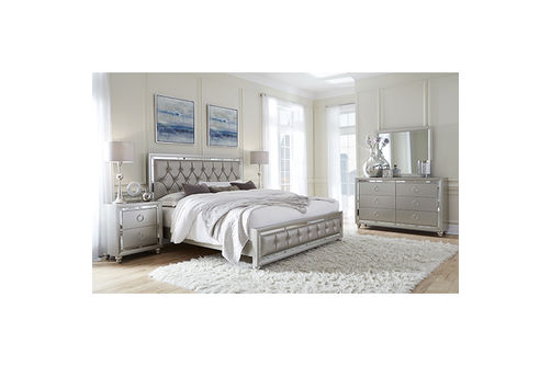 6PC Riley Queen Bedroom Set QB DR MR NS