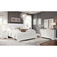 6 PC POMPEI GREY KING BEDROOM KB DR MR NS