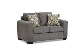 2PC Graytone Sofa & Loveseat, Gray