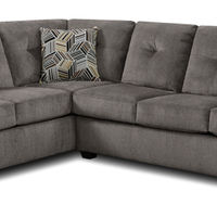 2PC Kennedy Sectional, Gray