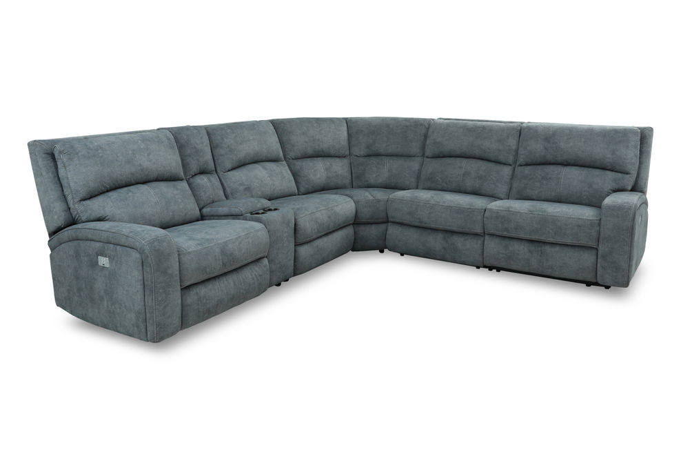 6PC Dimples Sectional, Gray