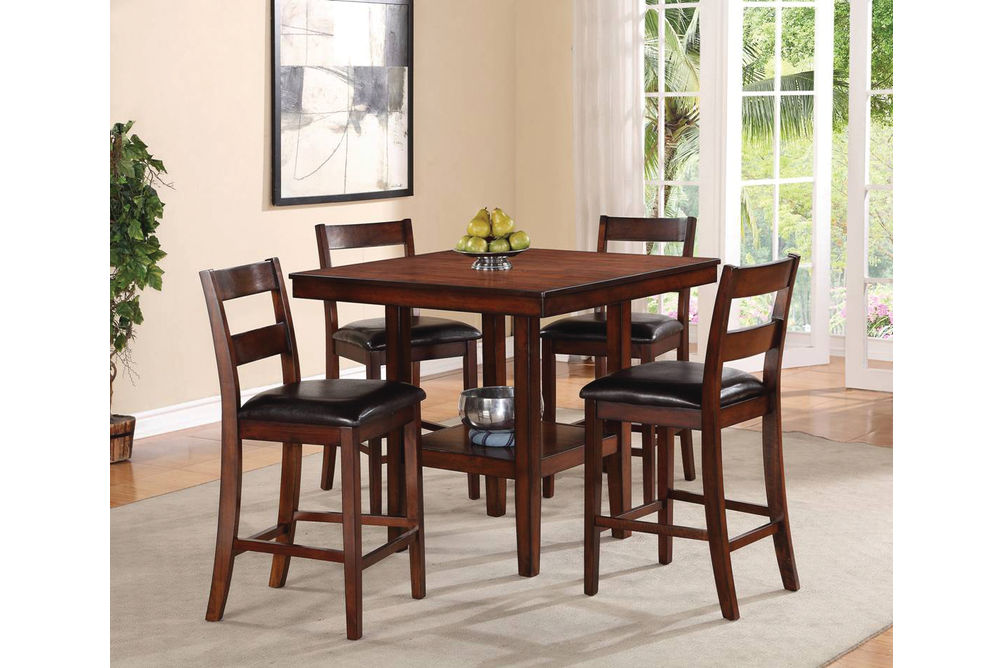 5PC Pendleton Dining Pub Set, Brown