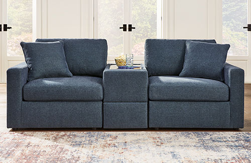 apartamento living rooms 3冊セット Dennin Heights 8 Pc Blue Woven Living Room Set With Sofa
