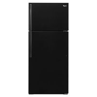 14 Cu Ft. 28" Wide, Top Mount Refrigerator, Black