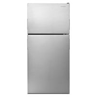 18 Cu Ft Stainless Steel Top Mount Refrigerator With Crisper Bins - 30 In Wide