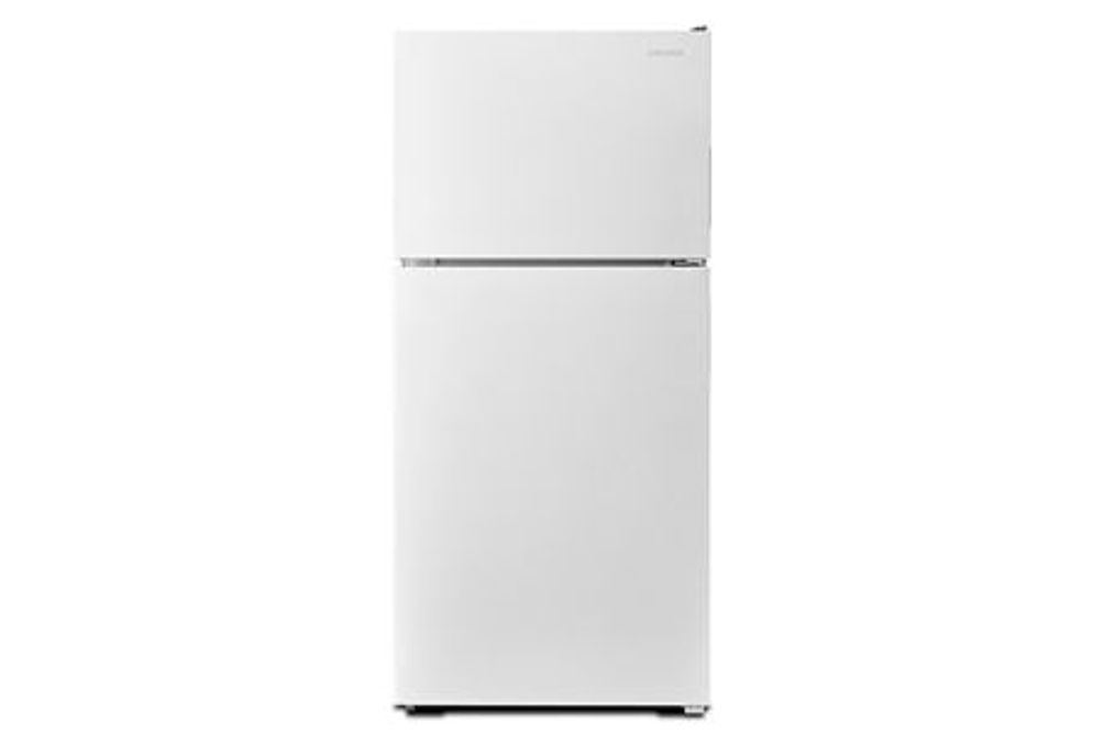 18 Cu Ft White Top Mount Refrigerator With Crisper Bins - 30 In Wide