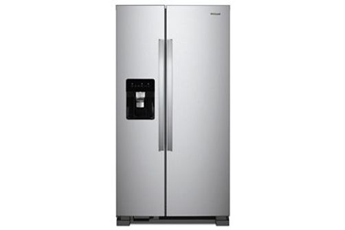 WHIRLPOOL 21 CF. SBS,WATER ICE IN DOOR,STAINLESS