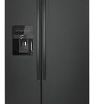 25 Cu Ft. Side by Side,External Water & Ice,Black