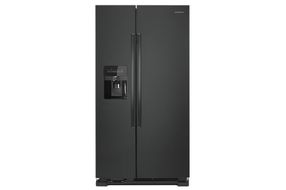 25 Cu Ft. Side by Side,External Water & Ice,Black