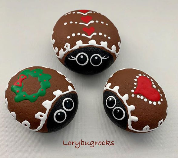 75+ of the Best Christmas Painted Rocks of Instagram 26 painted rocks