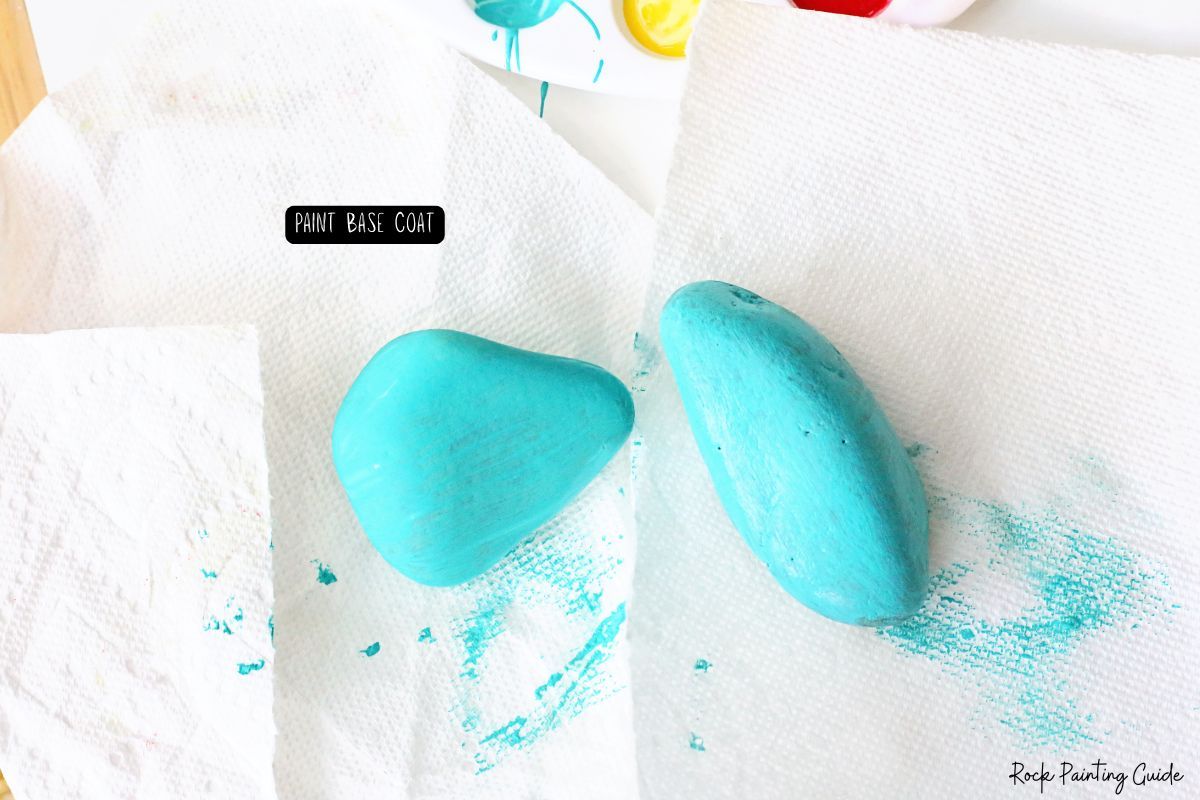 How To Make Adorable Christmas Gnome Painted Rocks 5 BLUE PAINTED ROCKS