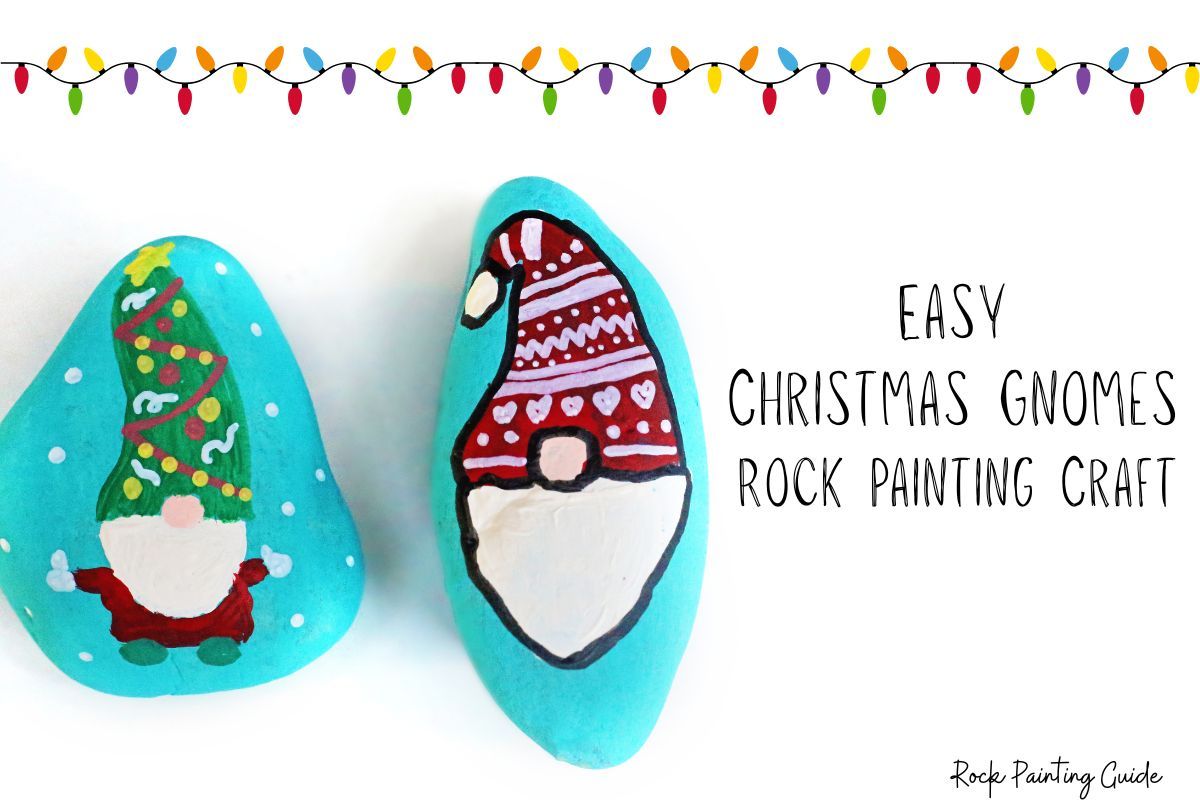How To Make Adorable Christmas Gnome Painted Rocks 3 christmas gnome painted rocks craft