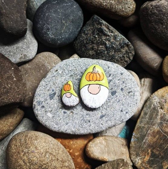 40 Cozy Autumn Rock Painting Ideas to Fall In Love With 17 gnome painted rocks