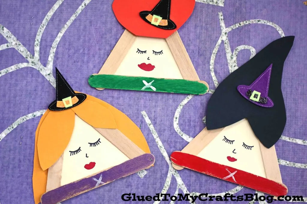 35 Glorious Hocus Pocus Crafts for a Spook-tacular Halloween 9 witch popsicle craft