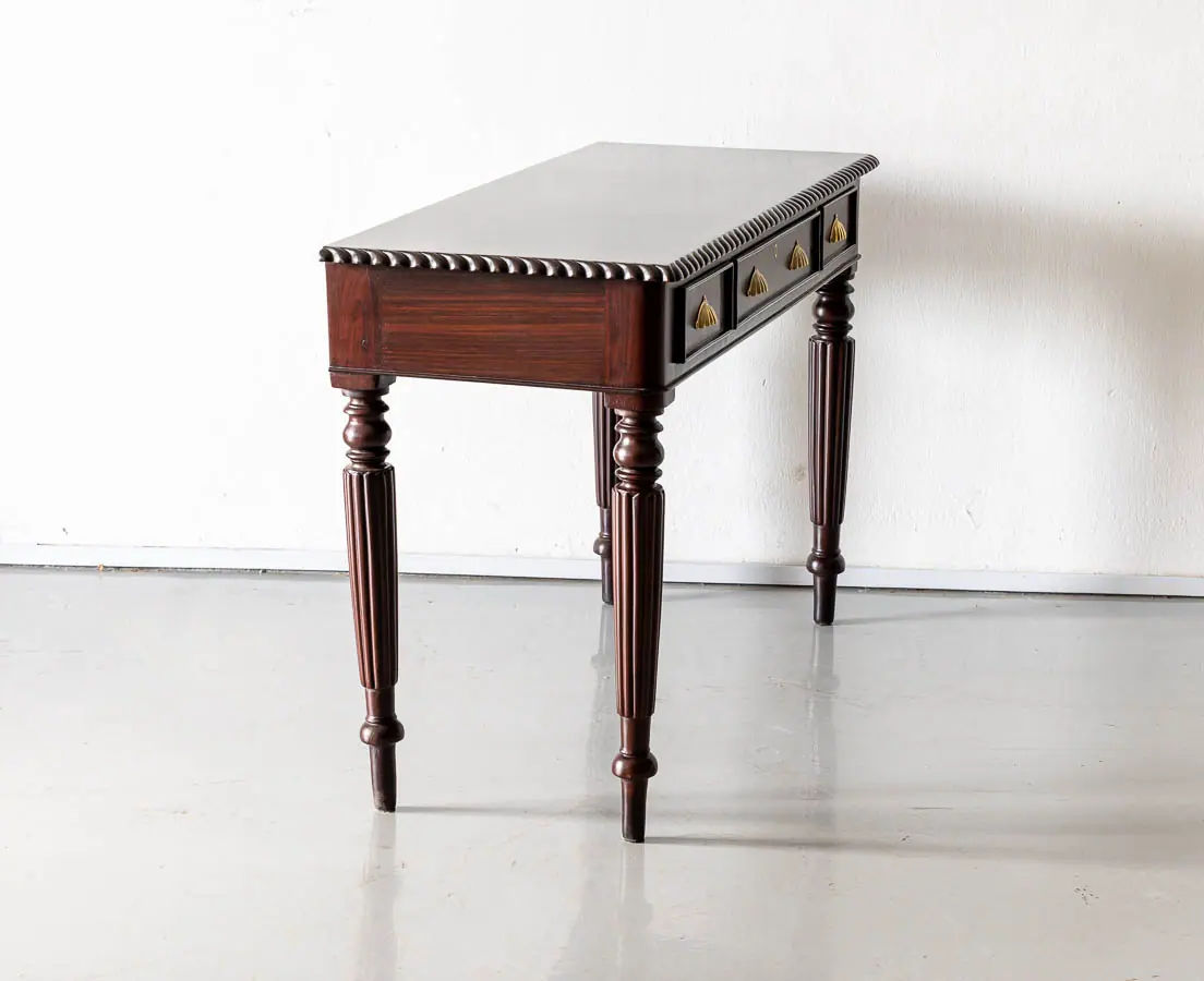 Antique Desks - British Colonial Rosewood Writing Table - The Past Perfect Collection Singapore