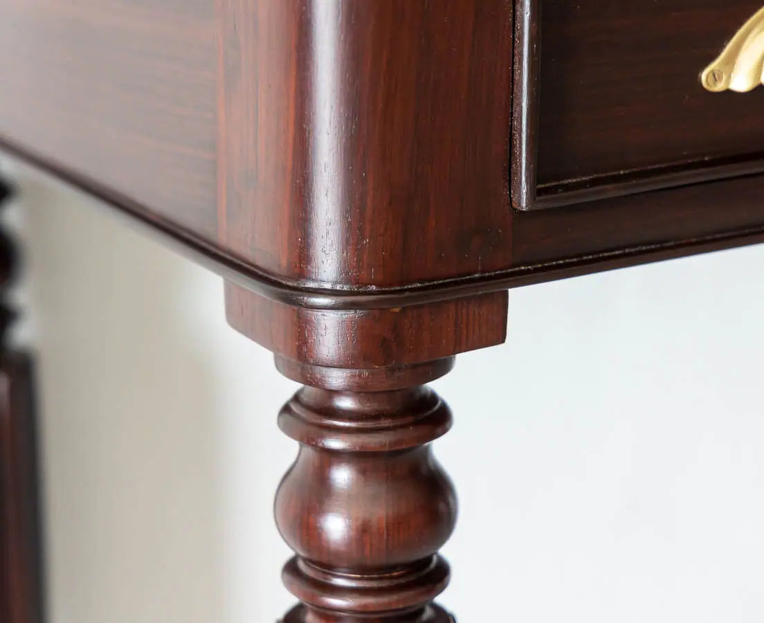 Antique Desks - British Colonial Rosewood Writing Table - The Past Perfect Collection Singapore