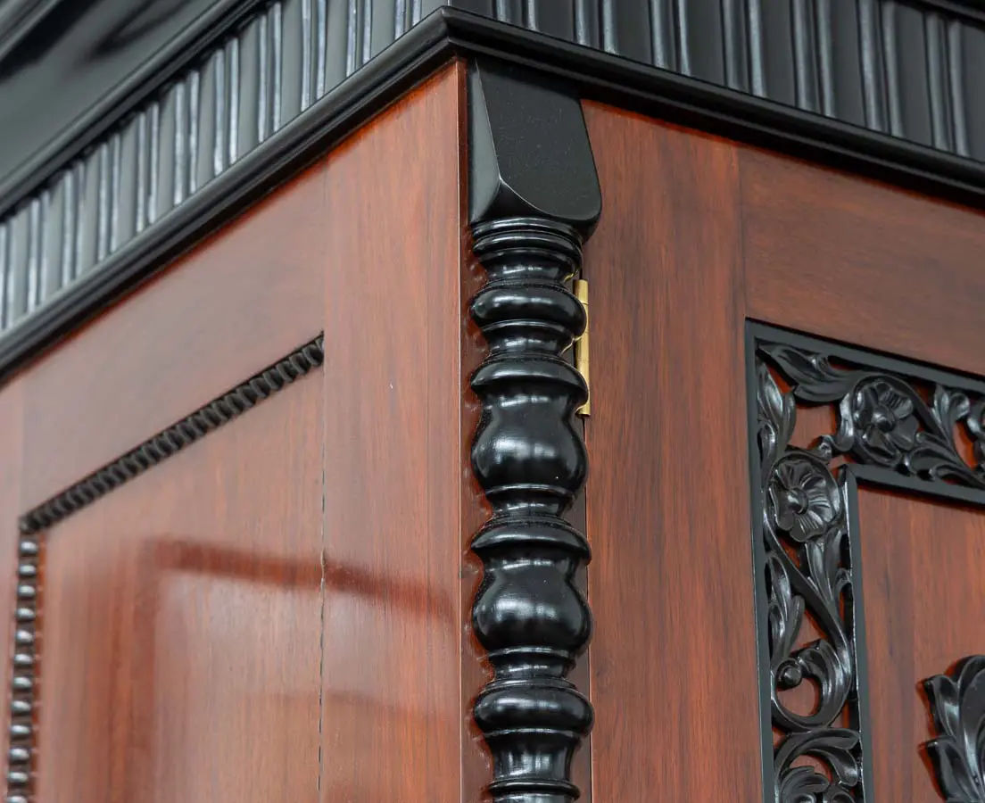 Dutch Colonial Mahogany and Ebony Cupboard - The Past Perfect Collection Singapore