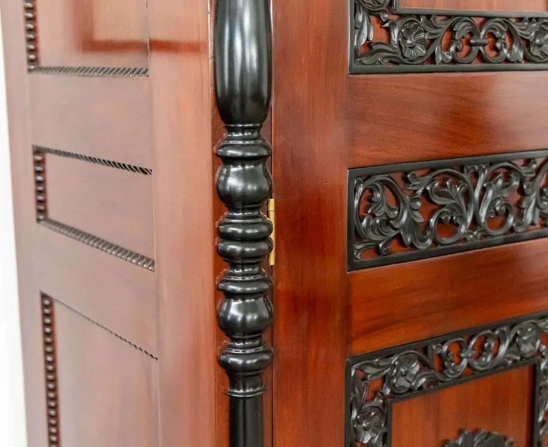 Dutch Colonial Mahogany and Ebony Cupboard - The Past Perfect Collection Singapore