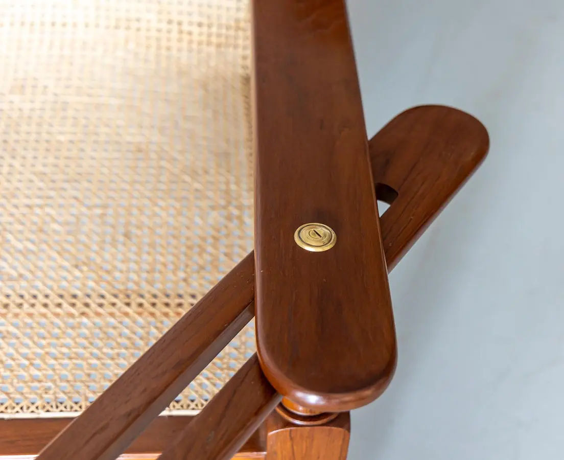 British Colonial teakwood Planter's Chair - The Past Perfect Collection - Singapore