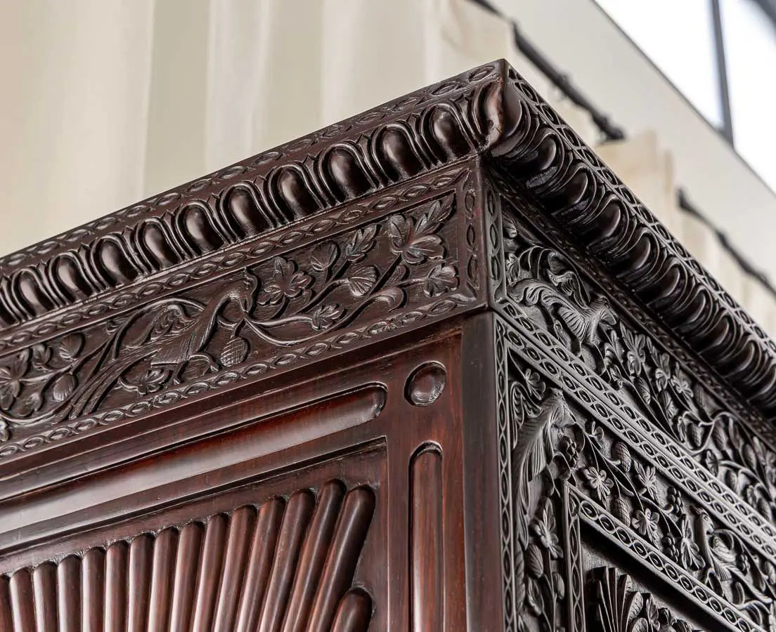 British Colonial Rosewood Linen Press - The Past Perfect Collection Singapore