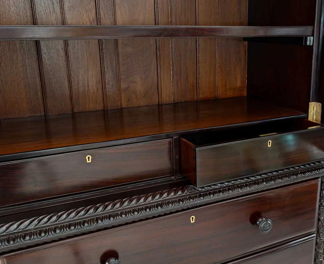 British Colonial Rosewood Linen Press - The Past Perfect Collection Singapore