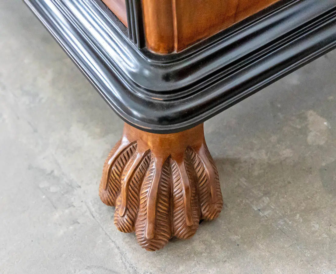 British Colonial Camphor and Ebony Secretaire Chest of Drawers - The Past Perfect Collection Singapore