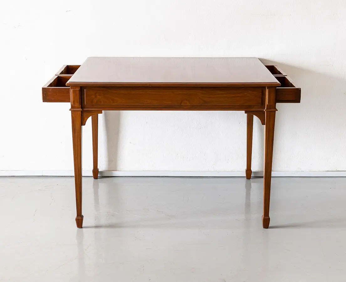 British Colonial Teakwood Partners Desk - The Past Perfect Collection - Singapore
