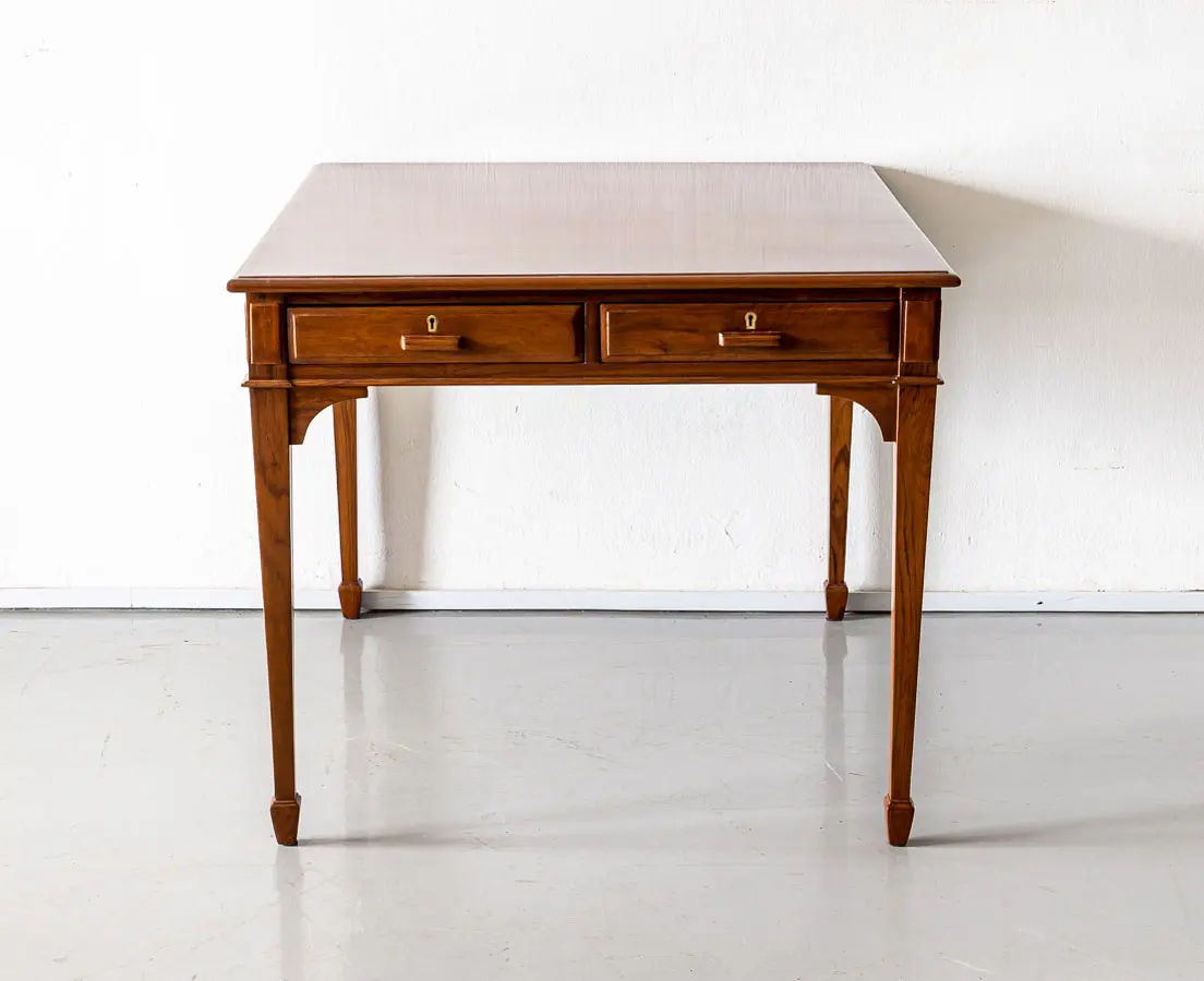 British Colonial Teakwood Partners Desk - The Past Perfect Collection - Singapore