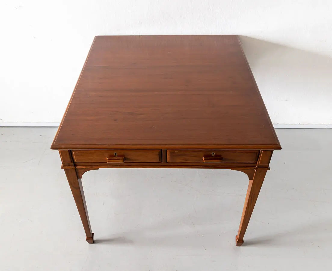 British Colonial Teakwood Partners Desk - The Past Perfect Collection - Singapore