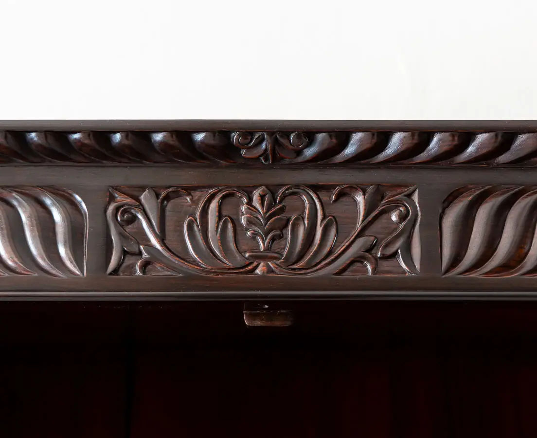 British Colonial Rosewood Bookcase - The Past Perfect Collection - Singapore