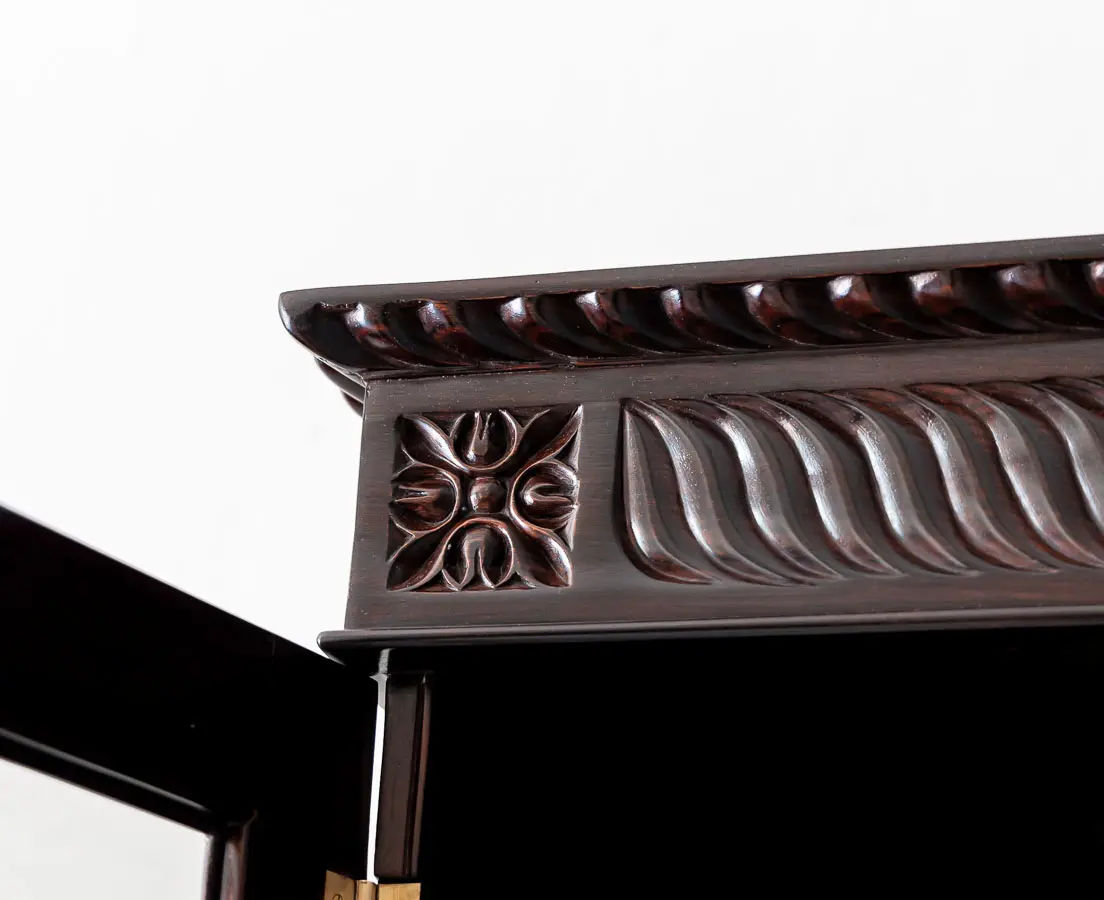 British Colonial Rosewood Bookcase - The Past Perfect Collection - Singapore