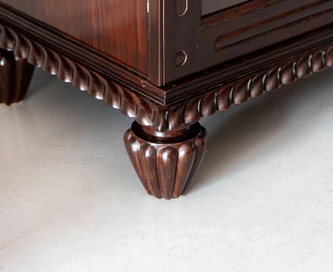 British Colonial Rosewood Bookcase - The Past Perfect Collection - Singapore