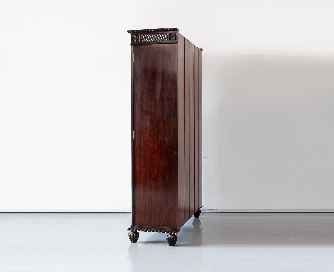 British Colonial Rosewood Bookcase - The Past Perfect Collection - Singapore