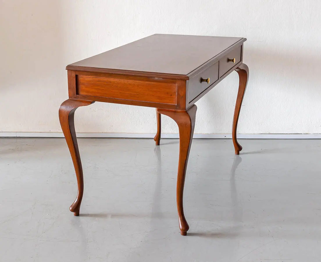 British Colonial Teakwood Writing Table - The Past Perfect Collection - Singapore