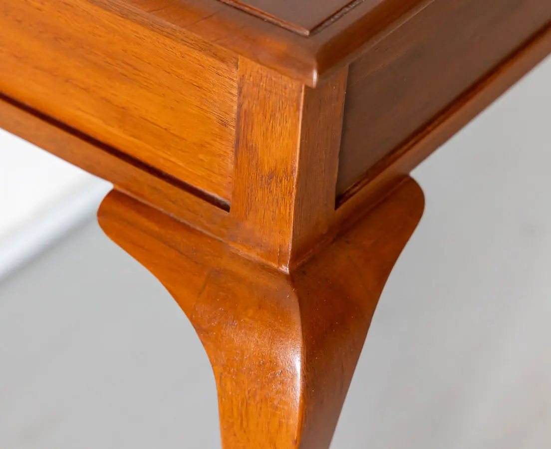 British Colonial Teakwood Writing Table - The Past Perfect Collection - Singapore