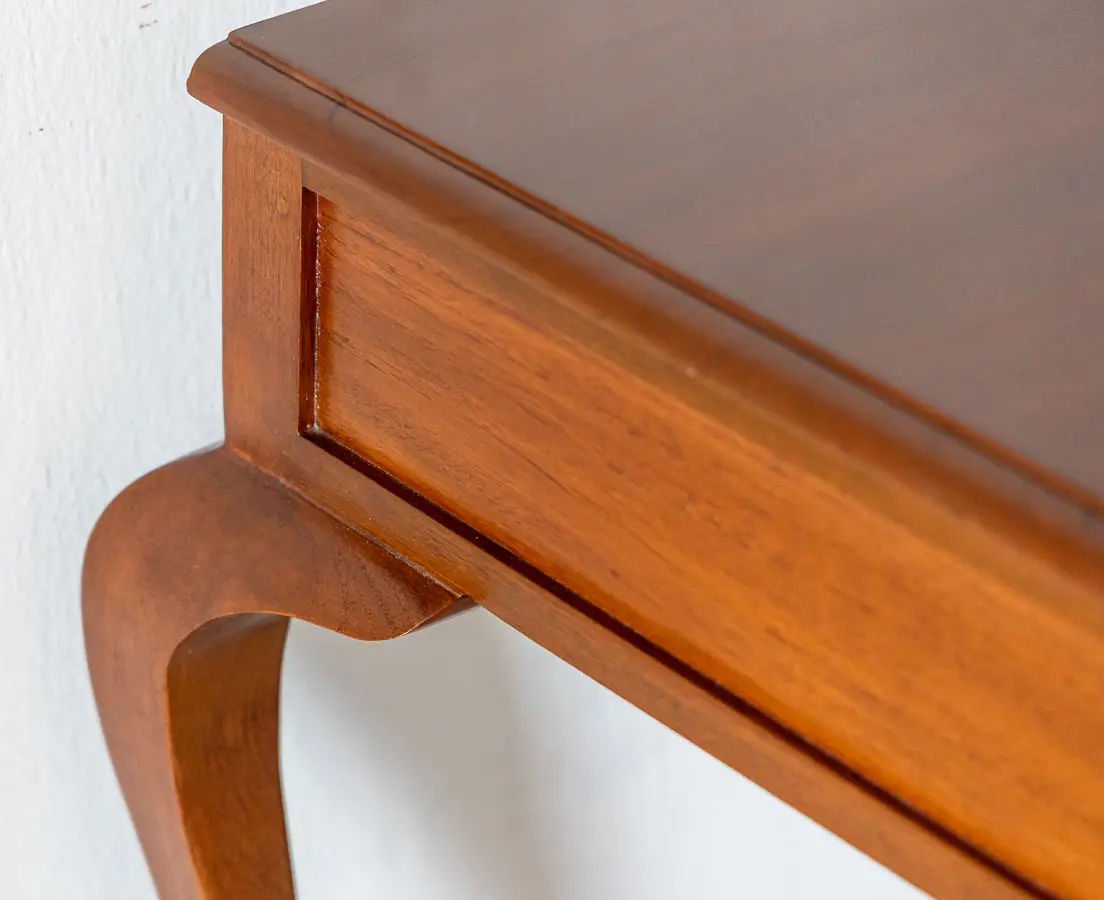 British Colonial Teakwood Writing Table - The Past Perfect Collection - Singapore