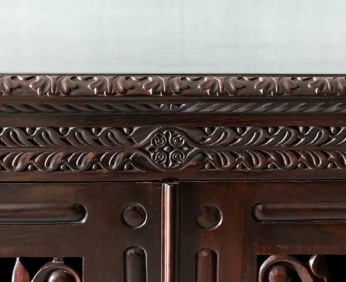 Carved 2 Door Sideboard - The Past Perfect Collection - Singapore