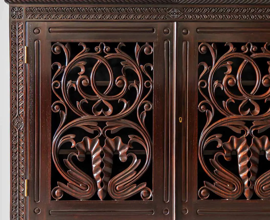 Carved 2 Door Sideboard - The Past Perfect Collection - Singapore