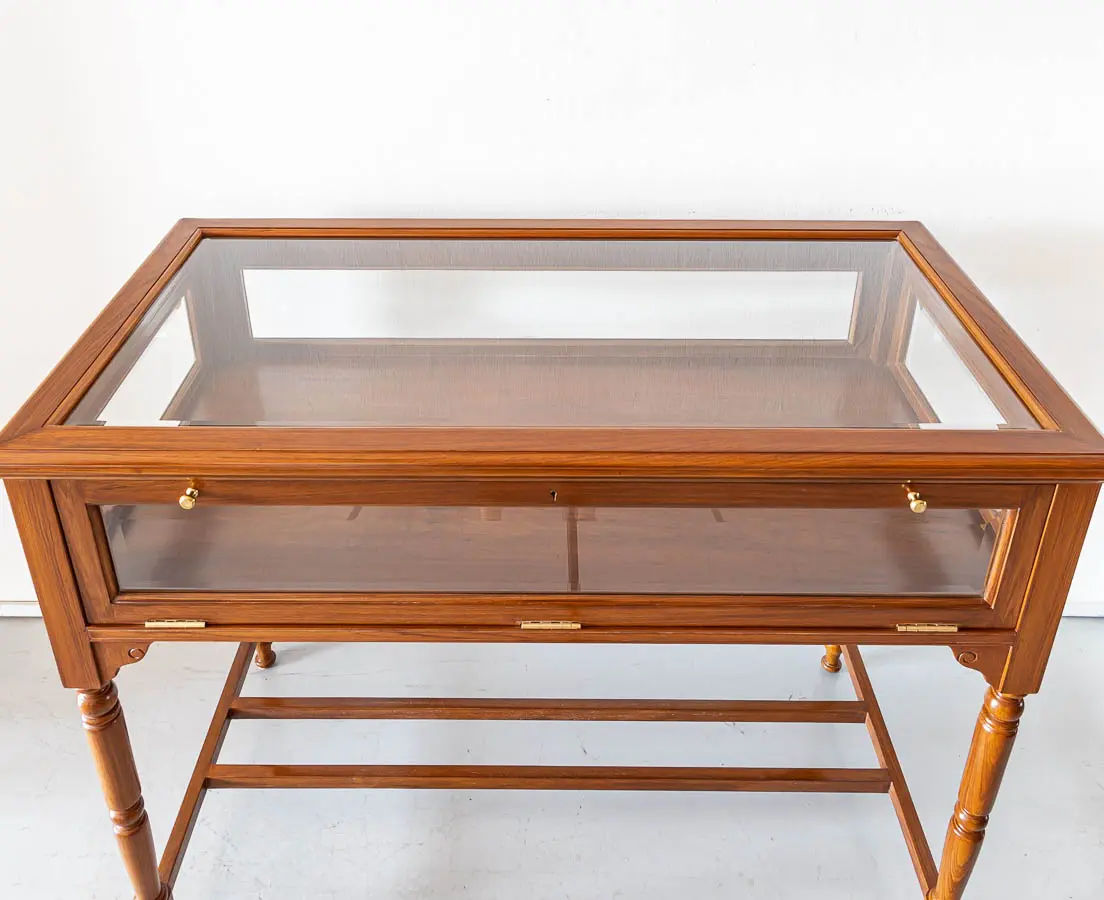 British Colonial Teakwood Display Table - The Past Perfect Collection - Singapore