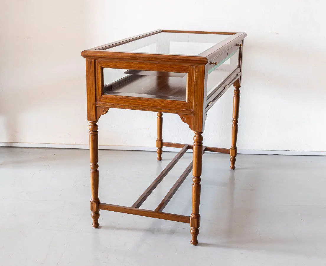 British Colonial Teakwood Display Table - The Past Perfect Collection - Singapore