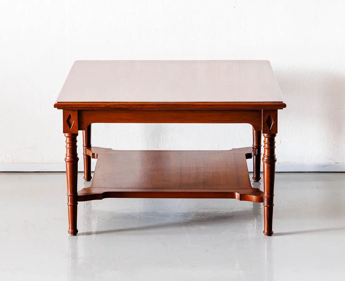 Antique tables - British Colonial Teakwood Coffee Table - The Past Perfect Collection - Singapore