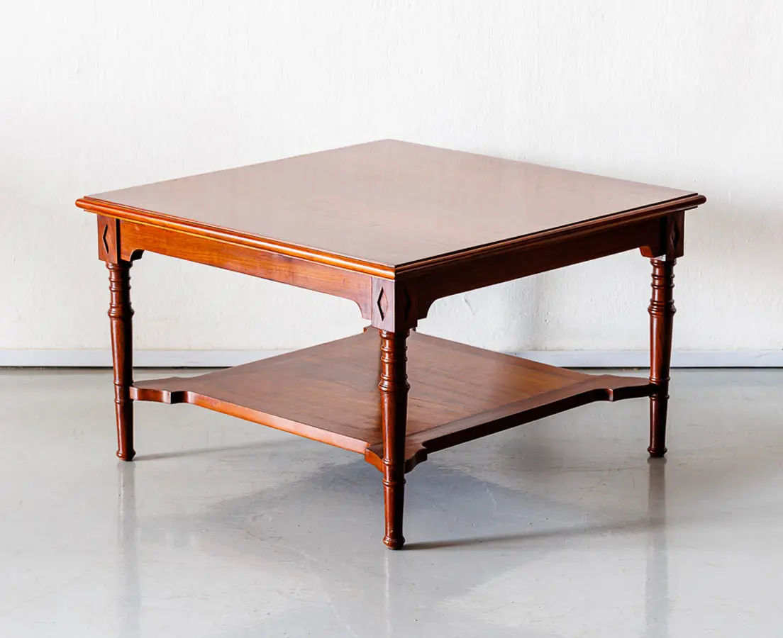 Antique tables - British Colonial Teakwood Coffee Table - The Past Perfect Collection - Singapore
