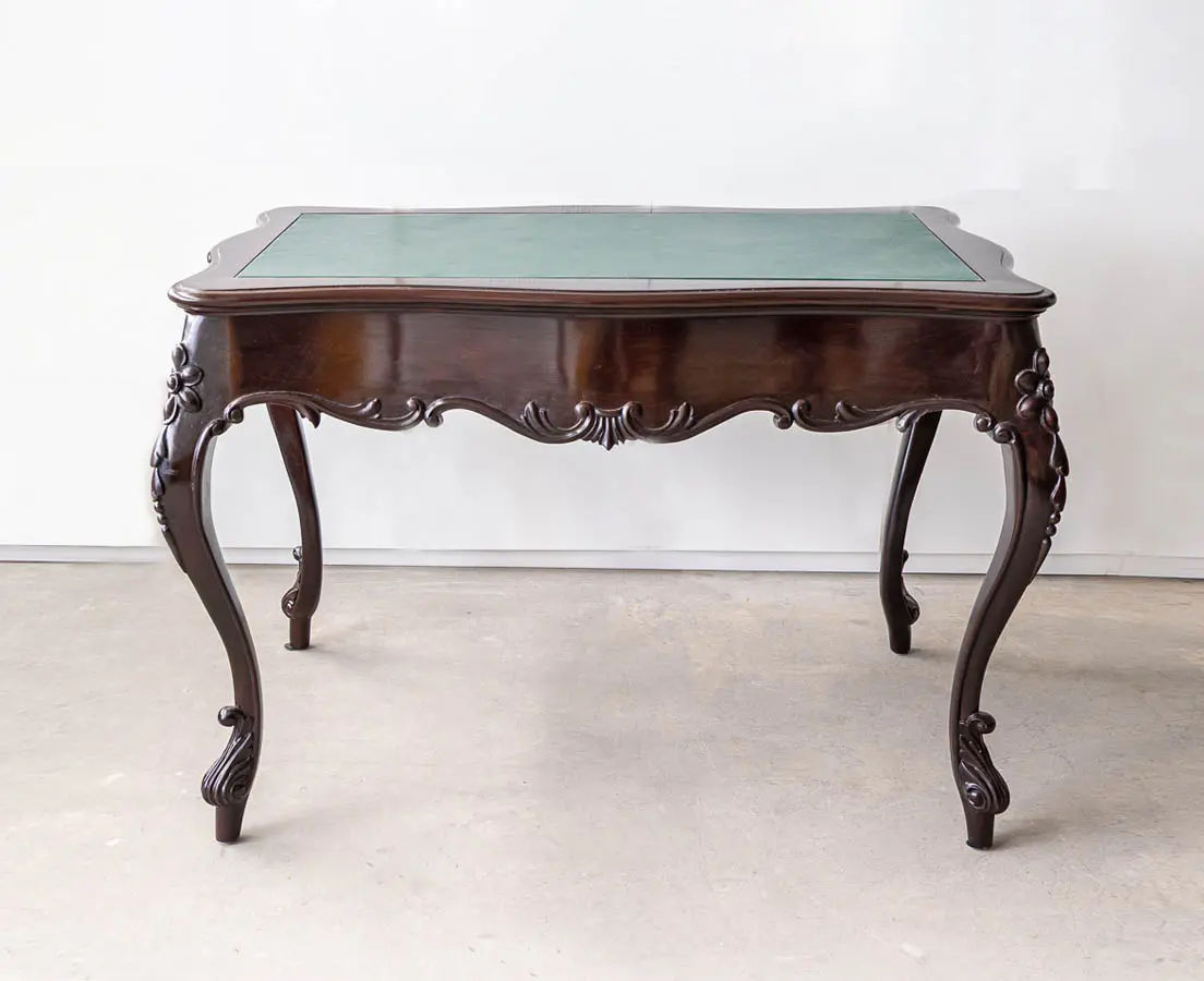 British Colonial Rosewood Writing Table - The Past Perfect Collection - Singapore