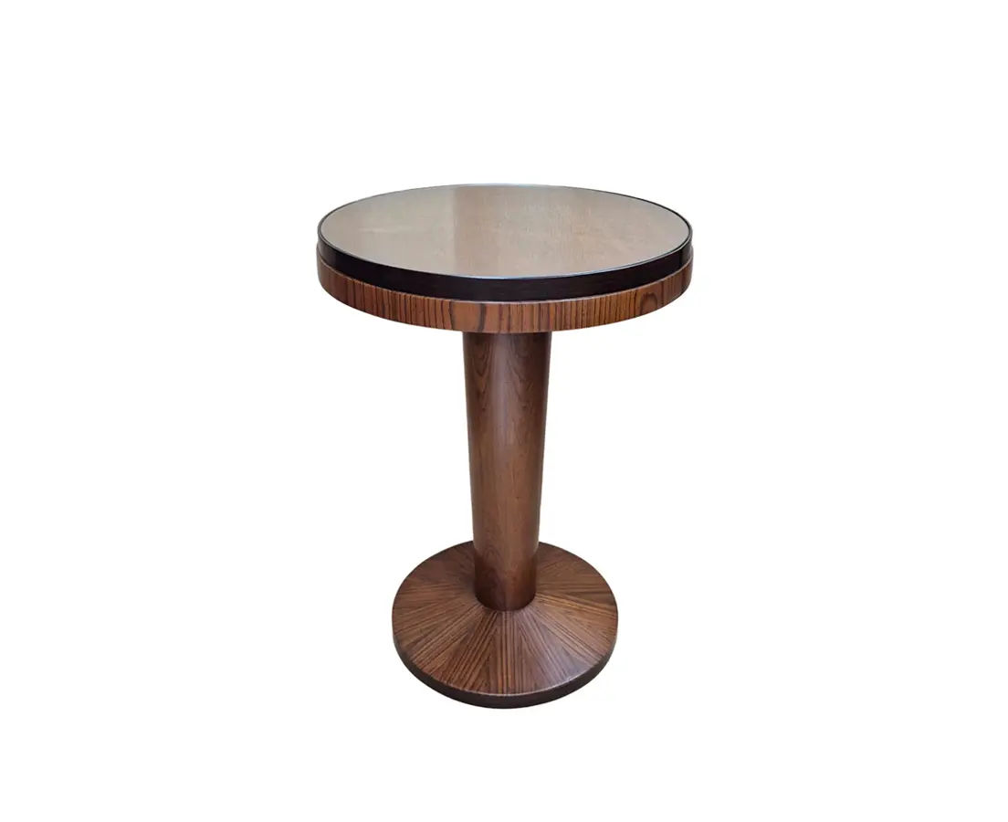 Pair of teakwood Art Deco Side Tables - The Past Perfect Collection Singapore