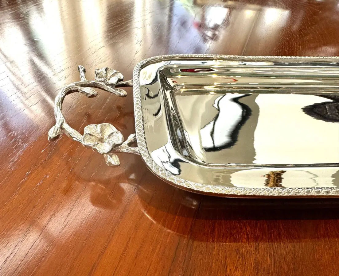Argent Tray Rectangle-Good Earth