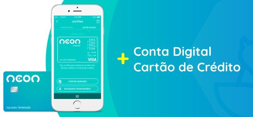 Conta Digital + Cartão Neon Conta Digital + Cartão Neon